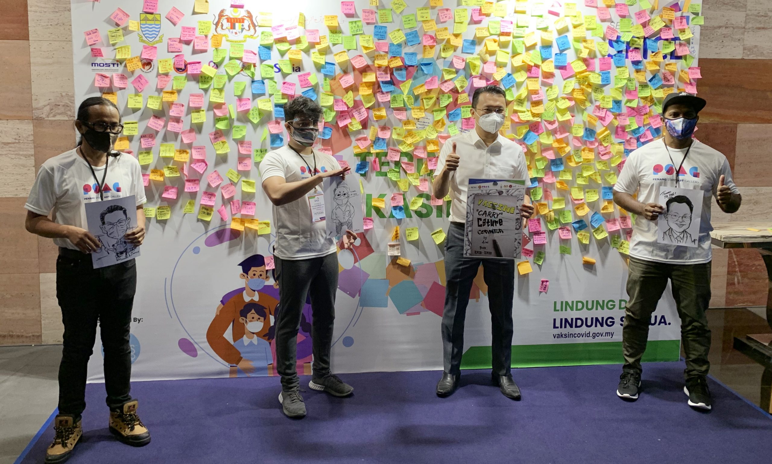 （大北马）槟国际会展中心入驻漫画家 为你画卡通肖像画