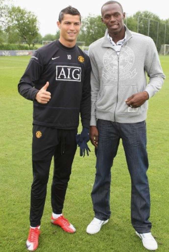 “他简直是机器” 博尔特预测C罗可踢到42岁