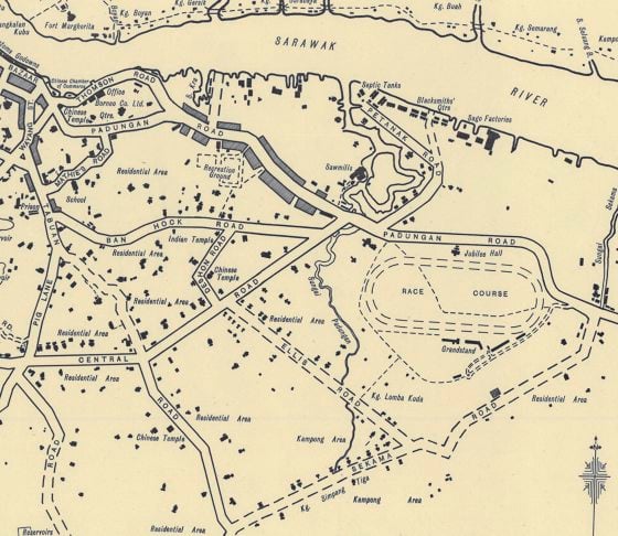 【古晋笔记】蔡羽/70年前老地图上的浮罗岸