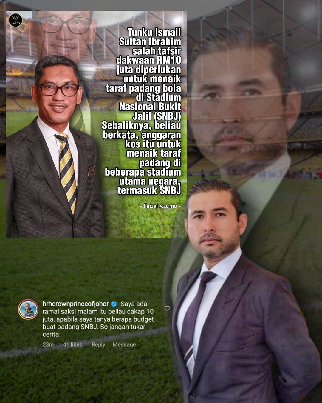 千万修武吉加里尔球场? 青体部长澄清:全国主要球场