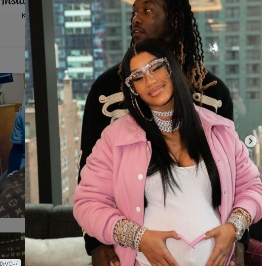 卡蒂碧喜获麟儿盖LV毛毯.网呼:连生产都时尚