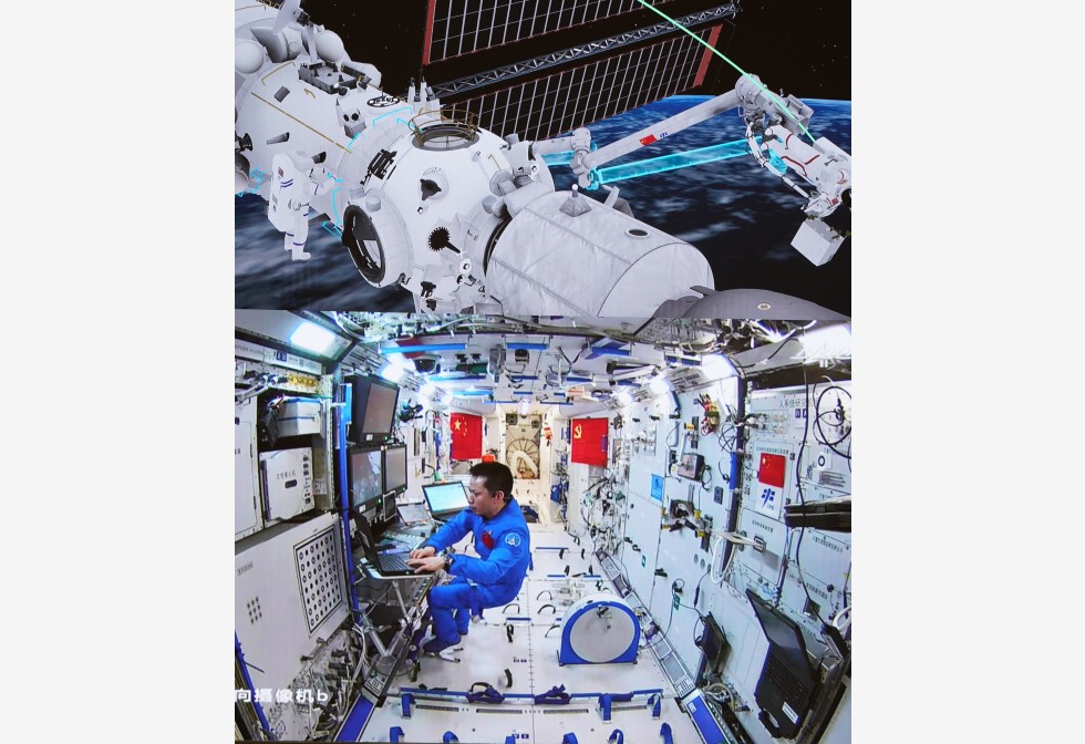 历史一刻!神舟十二号载人飞船撤离太空站组合体