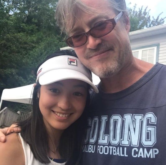 夏克立同框女儿.11岁夏天变美少女