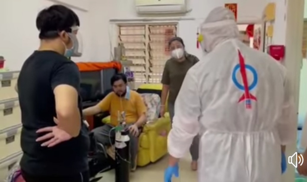 大都会/染疫男子闯过鬼门关,氧气桶不能离身/1图