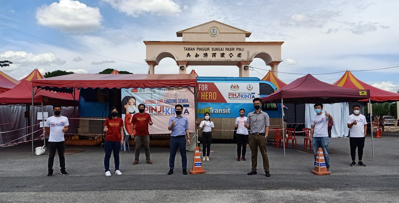 社区动态/兵如港流动接种中心911起在三才华小 每天施打600剂疫苗