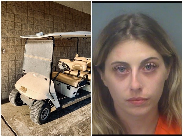 裸女开车乱入枪战现场 对峙警匪全看傻