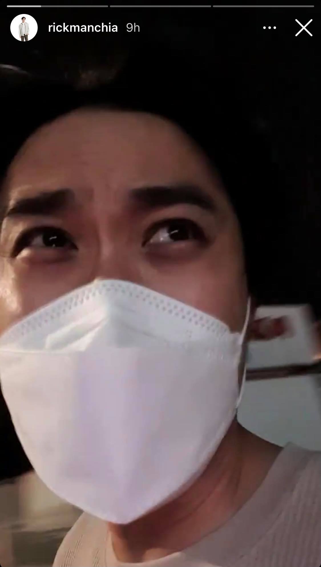 车​轮胎遭扳手刺穿．谢承伟傻眼怒斥缺德