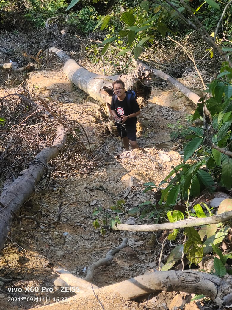 (古城第三版主文)熊山通CP4路线泥土流失 登山客受促留意