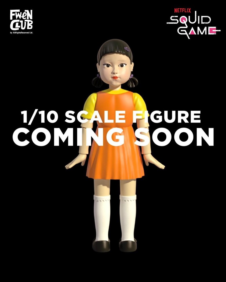 《鱿鱼游戏》123木头人公仔 全球限售456个