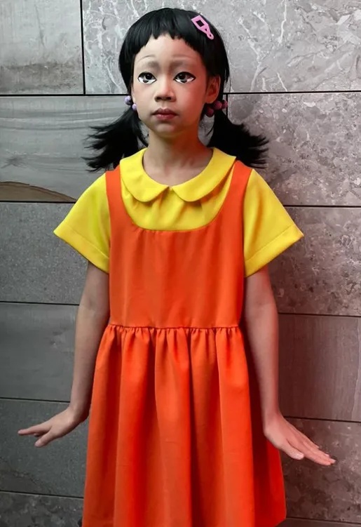 万圣节最夯造型 小S神还原《鱿鱼》001号