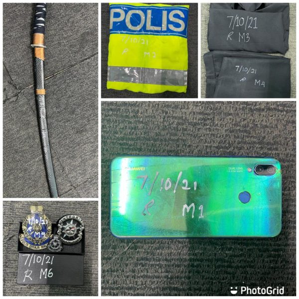 冒警前科男死性不改·拥警察装备遭逮捕