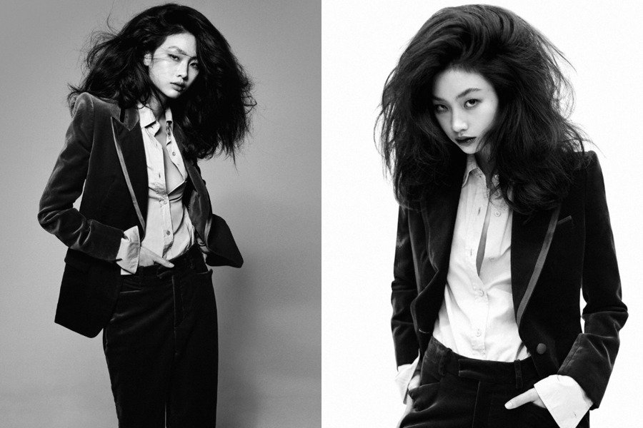 双手遮胸露蚂蚁腰‧郑好娟时尚照够辣