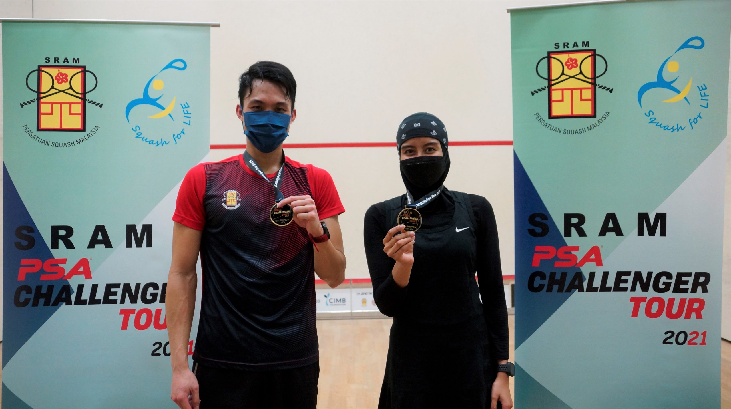 大马壁球国际赛5 马廉喜见年轻球员进步