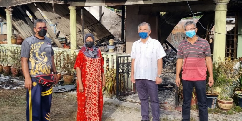 宋溪双溪克拉火患 一半砖房屋烧毁