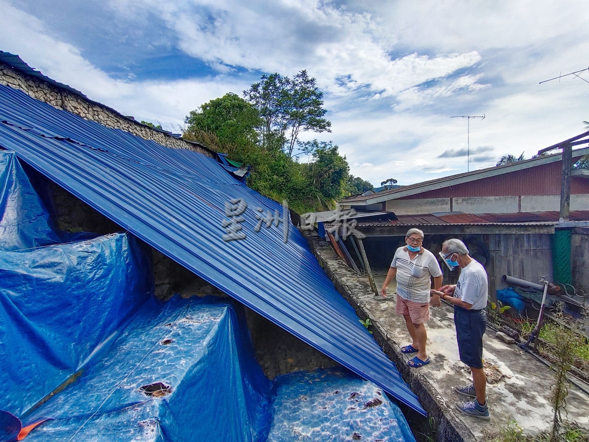 已审(大北马)防崩墙往屋子推移约1公尺造成屋子变危楼,屋主无处可搬盼有关方面速抢救