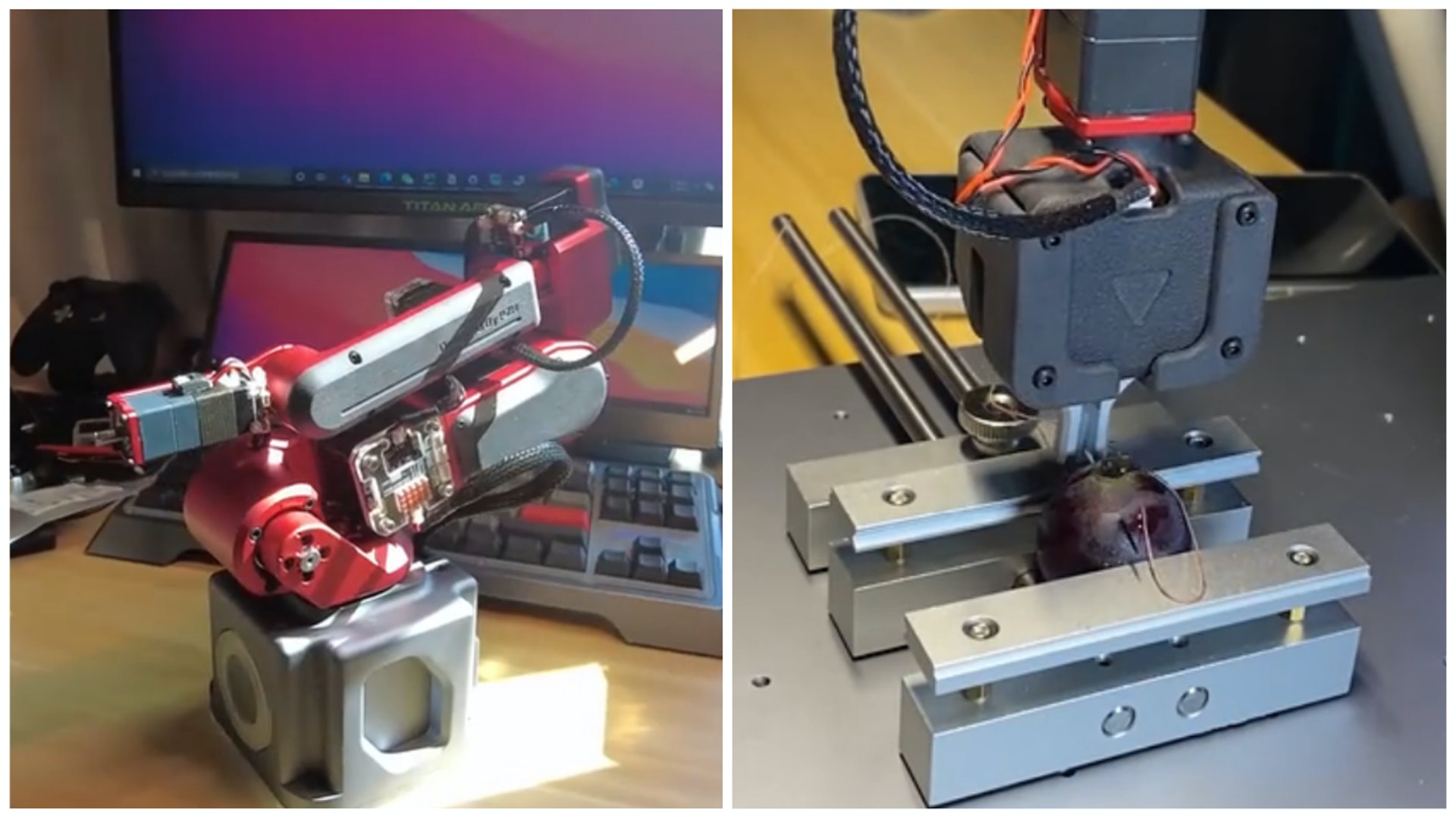 拚图三图)曾获任正非赞赏 28岁华为「天才少年」放假自制机械臂为葡萄缝针