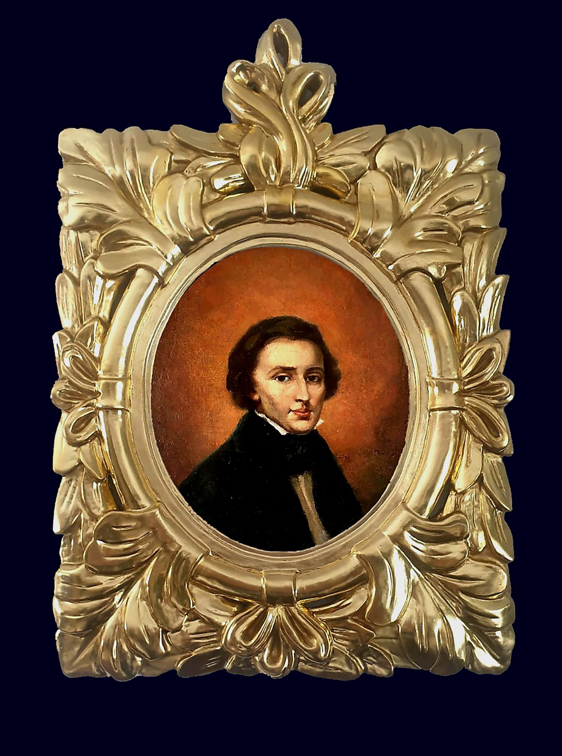 拼盘 2图/跳蚤市场买到肖邦肖像画 证属19世纪中期