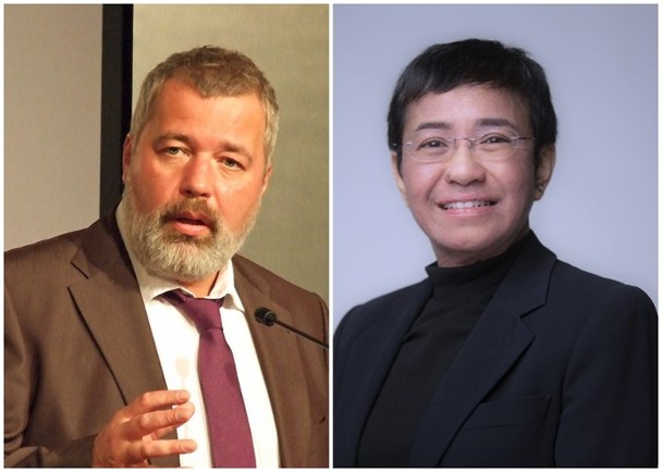 捍衞言论自由 俄菲两记者夺和平诺奖