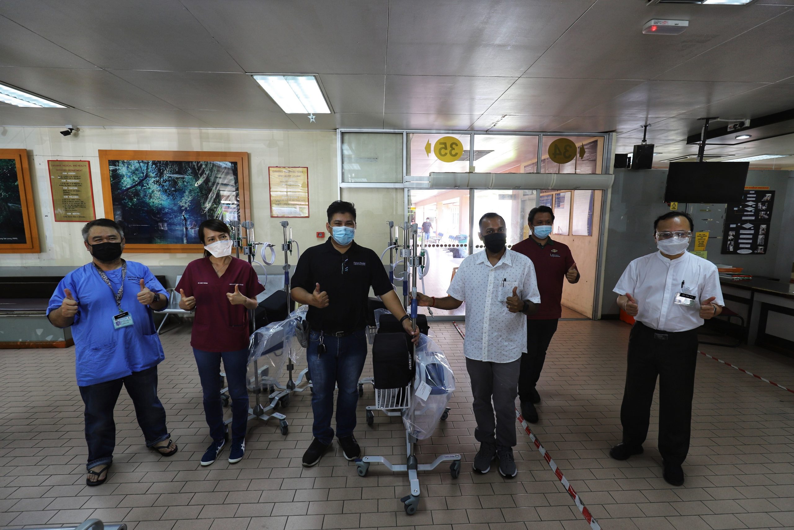 星洲基金会 佛光山再次雪中送碳 捐诗巫医院5高流量氧气鼻导管全配系统解燃眉之急★请用此文