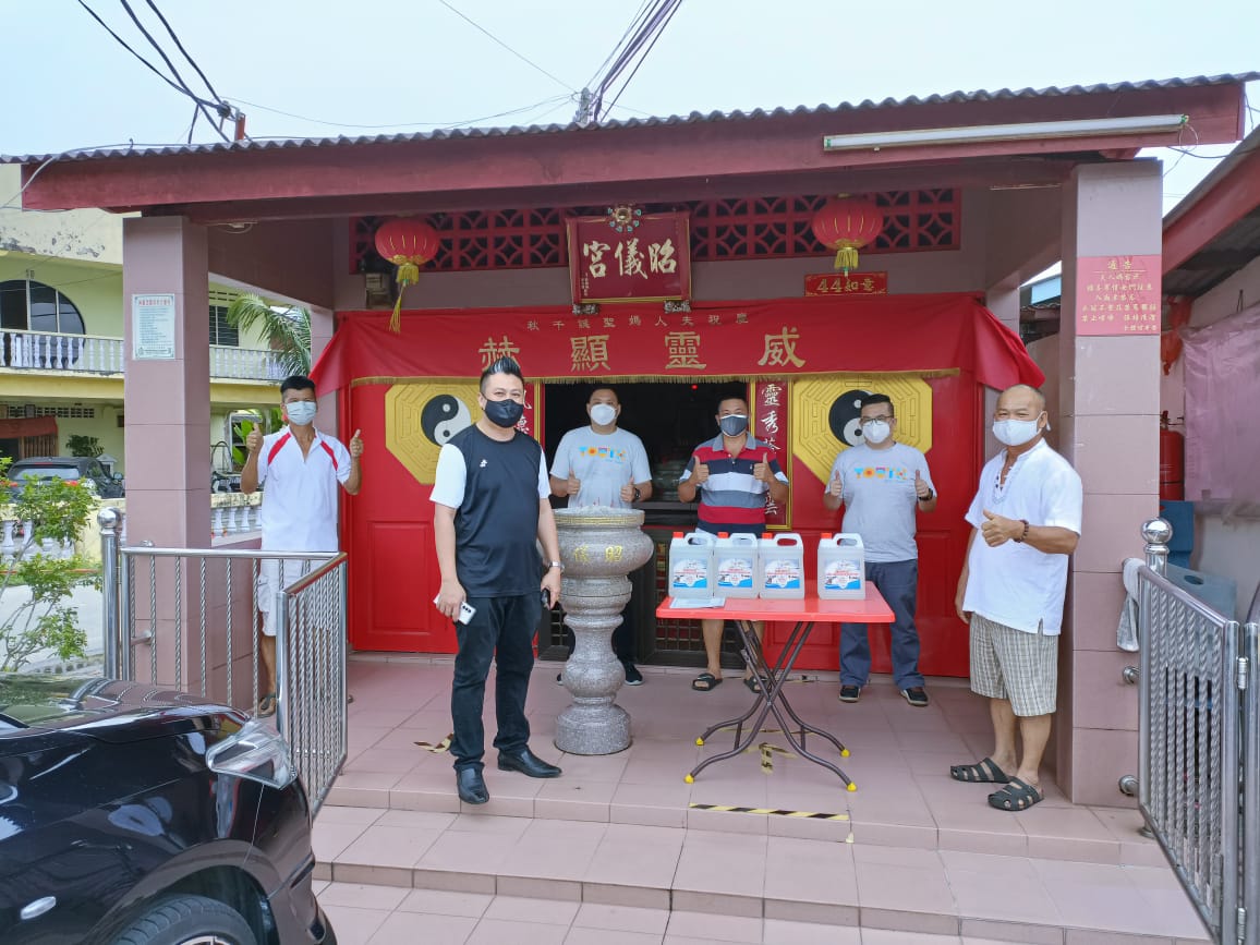 马青峇株区团移交消毒液予石文丁昭仪宫