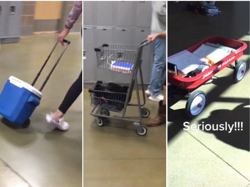 美国／中学防藏枪禁用书包 手推车洗衣篮纷纷上阵