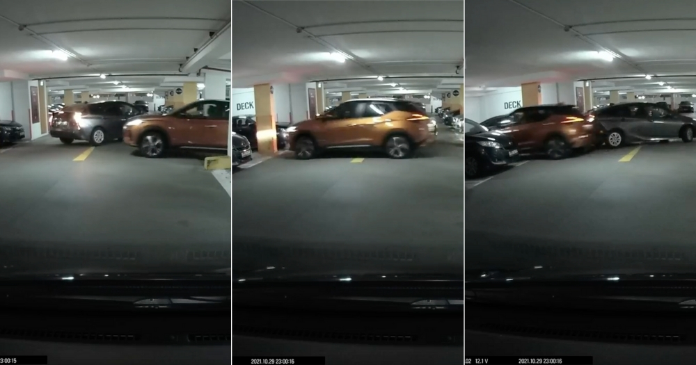 被讥为抢车位反撞障碍物 司机:慌张误踩油门惹的祸