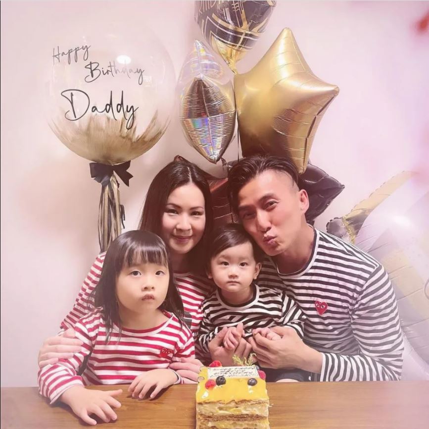 陈山聪庆45岁生日．亲子装拍温馨全家福