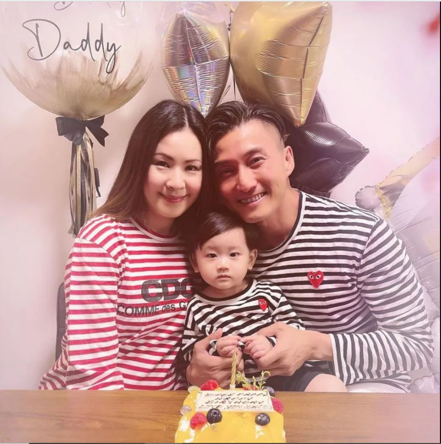 陈山聪庆45岁生日．亲子装拍温馨全家福