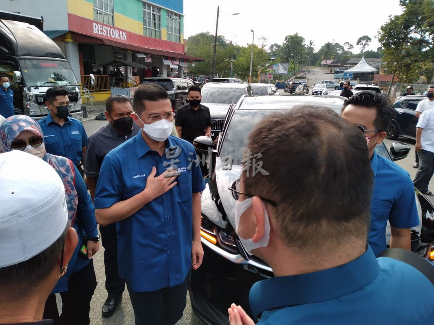 （古城封面副文）阿兹敏推介马日丹那国盟竞选机关