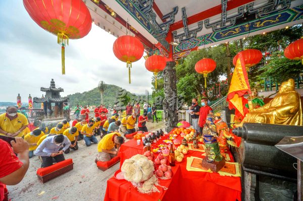 供FB／关公文化节最后一站，5尊关公金身住驾蜈蚣山天师宫10天