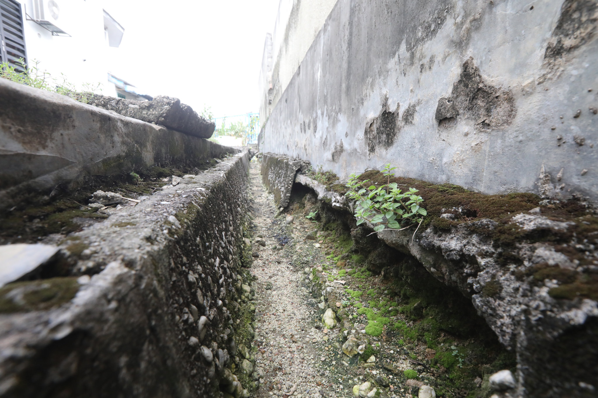 大都会10/沟渠年久失修以致住家墙面崩裂/12图