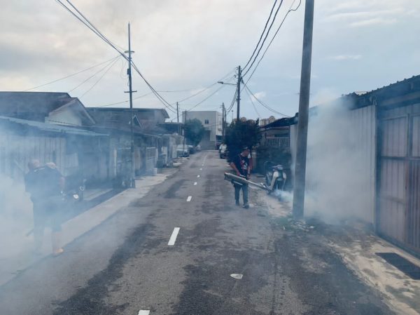 大都会/安邦新村11路出现数宗骨痛热症病例,积水的地点蚊虫滋长