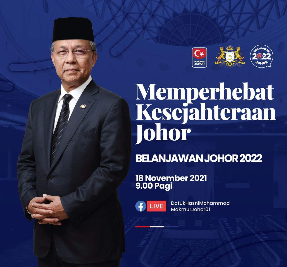 **已签发（请置头条）**柔：封面：主文：州议会文之一：柔2022年财政预算案再次出现高达2亿8647万令吉赤字