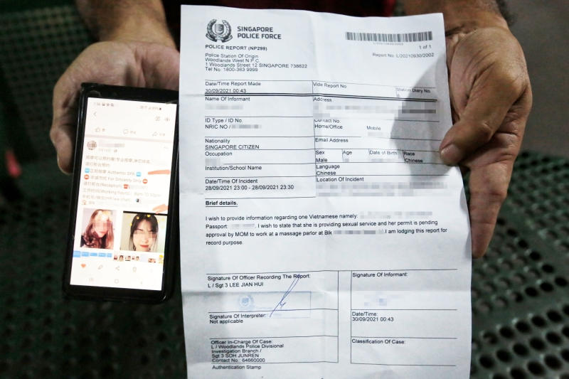 指按摩院挂羊头卖狗肉 狮城男诉“被坑”3万元