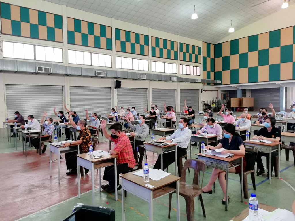 柔:2021年居銮中华华文学校会员大会,顺利通过8提案选初选董事
