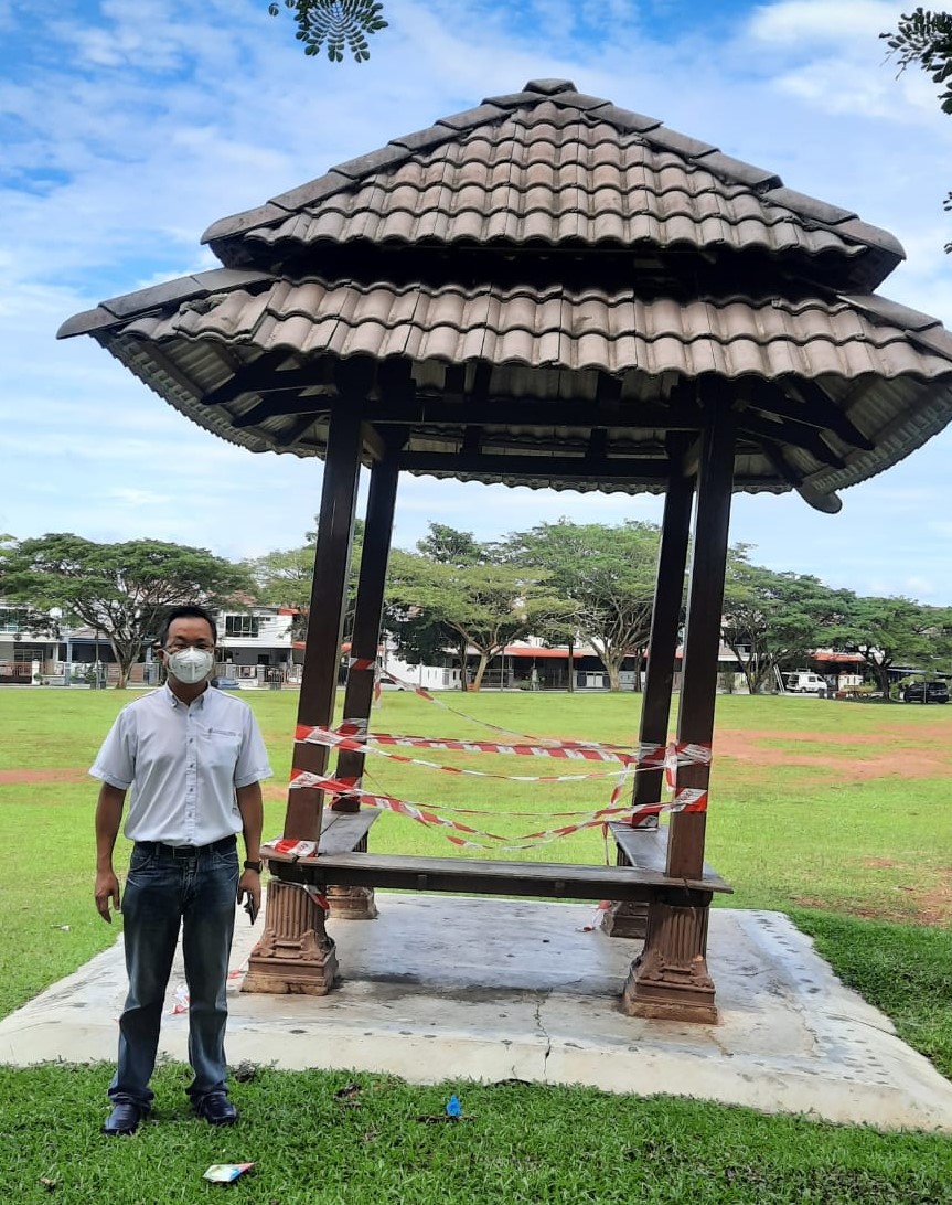 柔:公园凉亭变危亭,居民受促远离