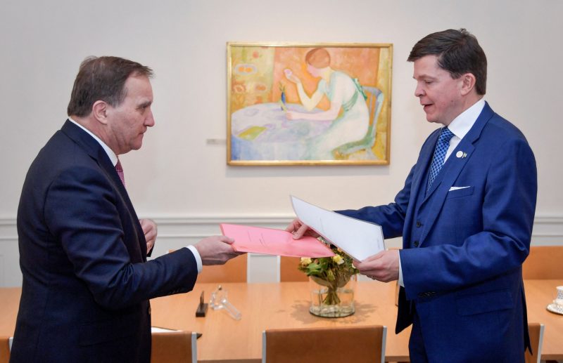 瑞典首相洛夫递交辞呈