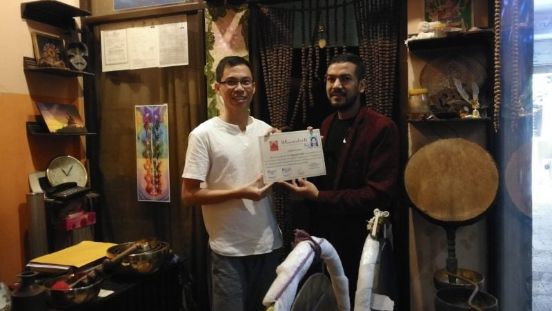 陈汉豪修音疗高级课程 远赴尼泊尔颂钵之旅