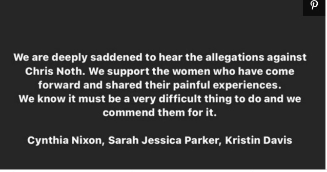 3女主发声挺性侵受害者 基斯诺夫被踢出《欲望城市》