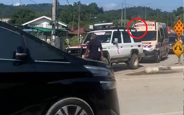 “让路VIP的是卫生部救护车!”网民举报MCMC 警方纠正错误