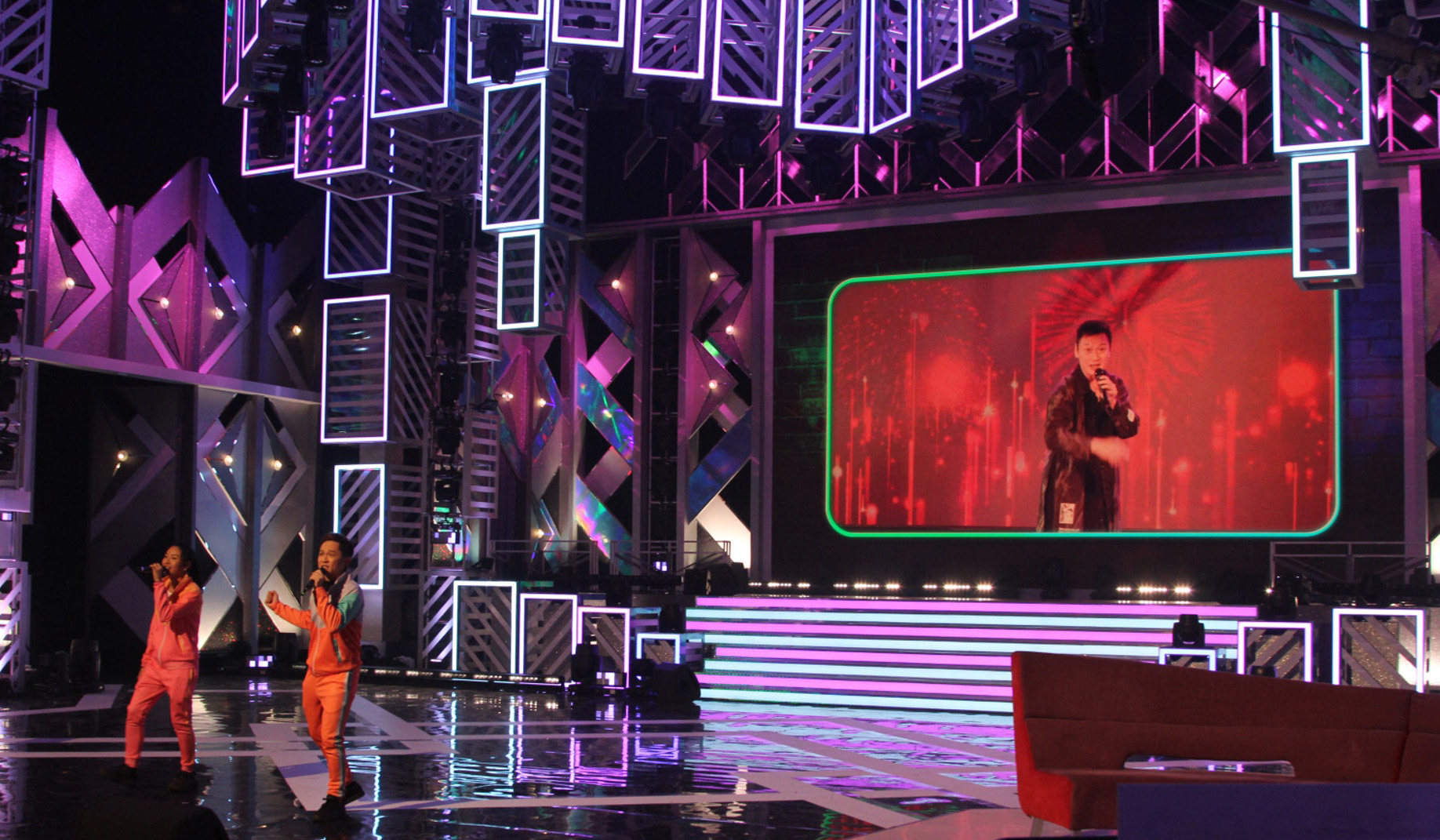 《欢乐满东华2021》|李思捷模仿四大天王 嘴形不对被质疑假唱