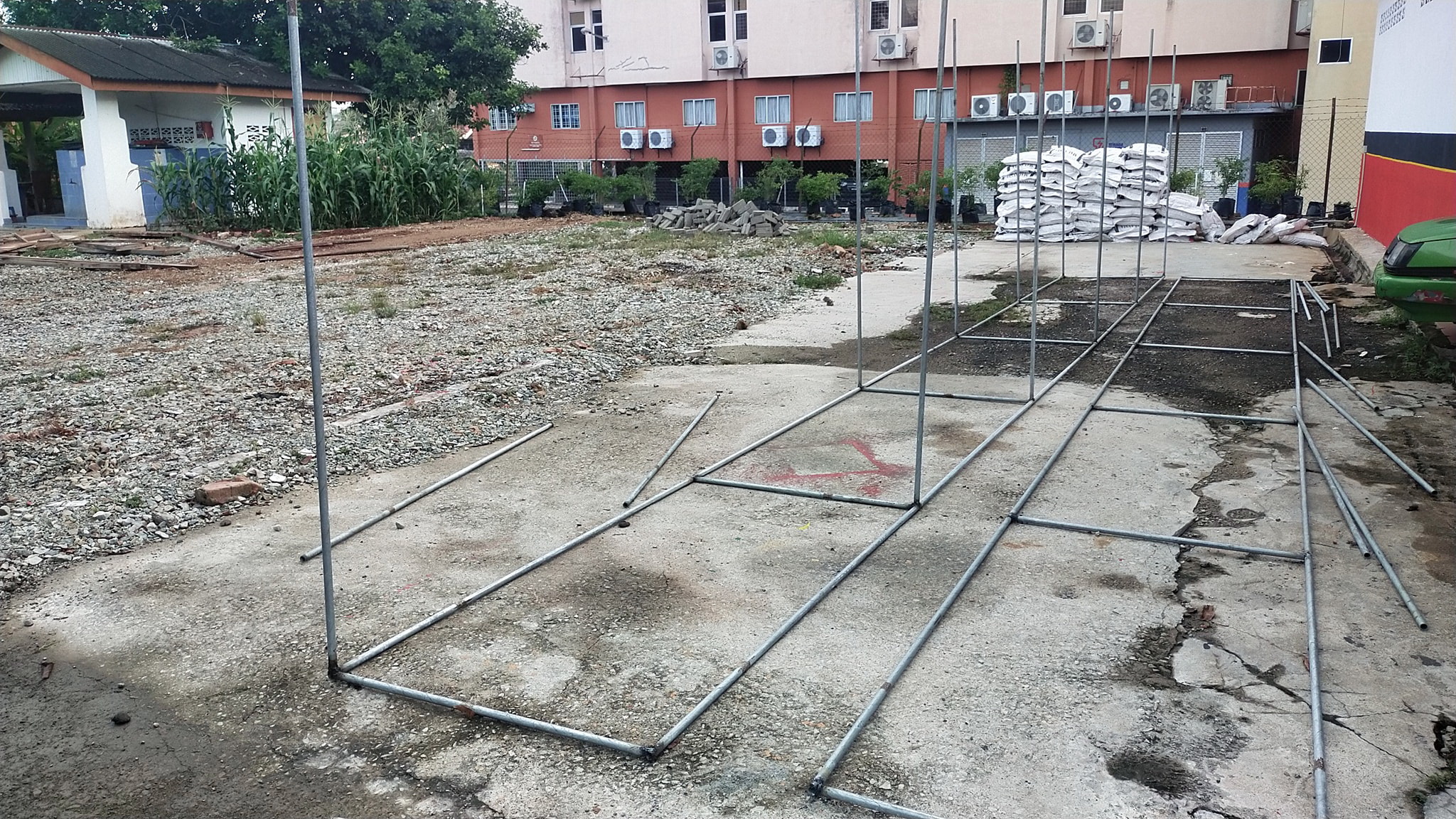 东:消拯员除了也救火救灾工作,也响应绿色计划,展开种菜工作!