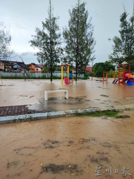 供FB/汝来旧街又淹水,今年已经第4次