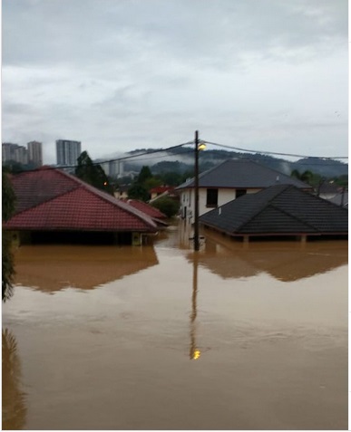 大都会-乌冷民众躲屋顶待援/6图