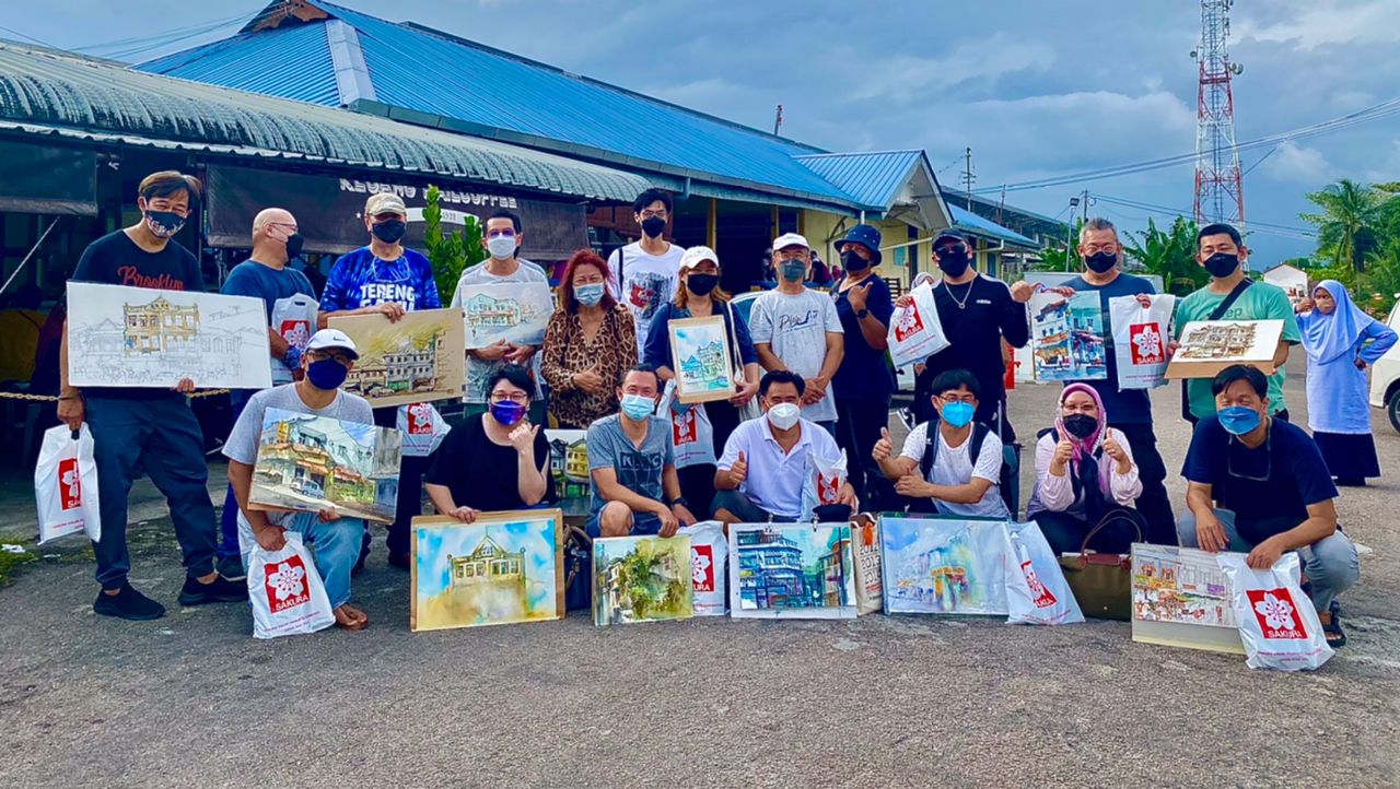 **已签发(请置头条)**柔:封面:【特稿】:各地画家齐聚居銮,发掘山城之美