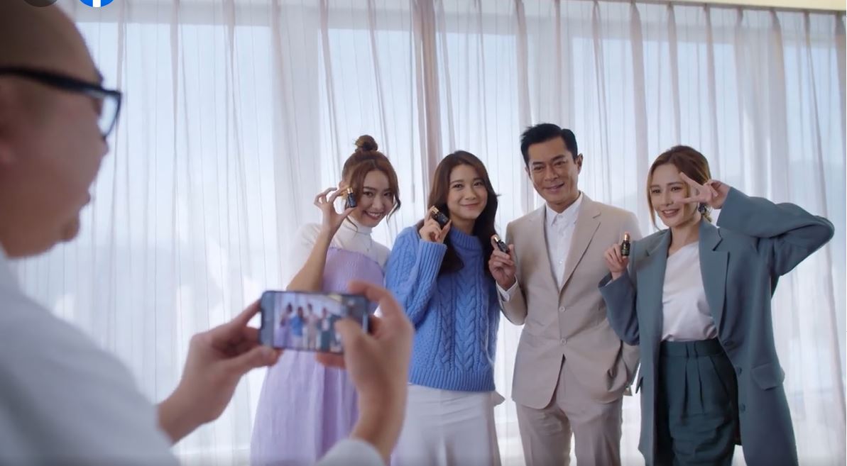 携黄诗棋林宣妤戴祖仪拍广告 古天乐讲马来话销精油