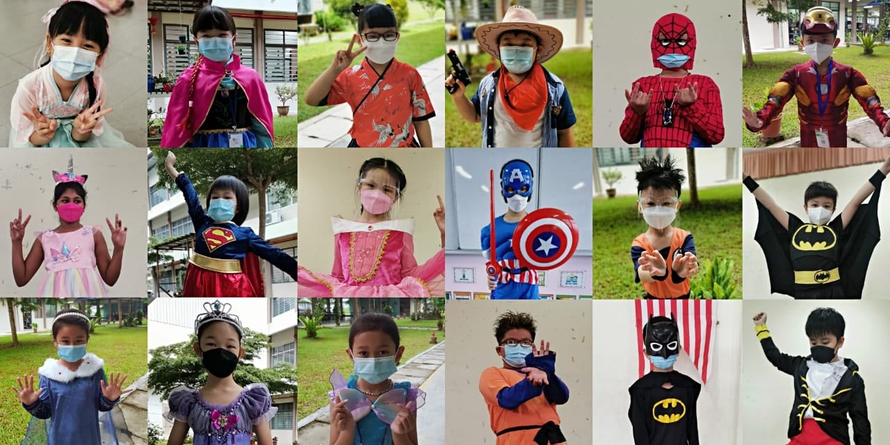 柔:新闻:马威华小学生变装英雄、公主庆儿童节