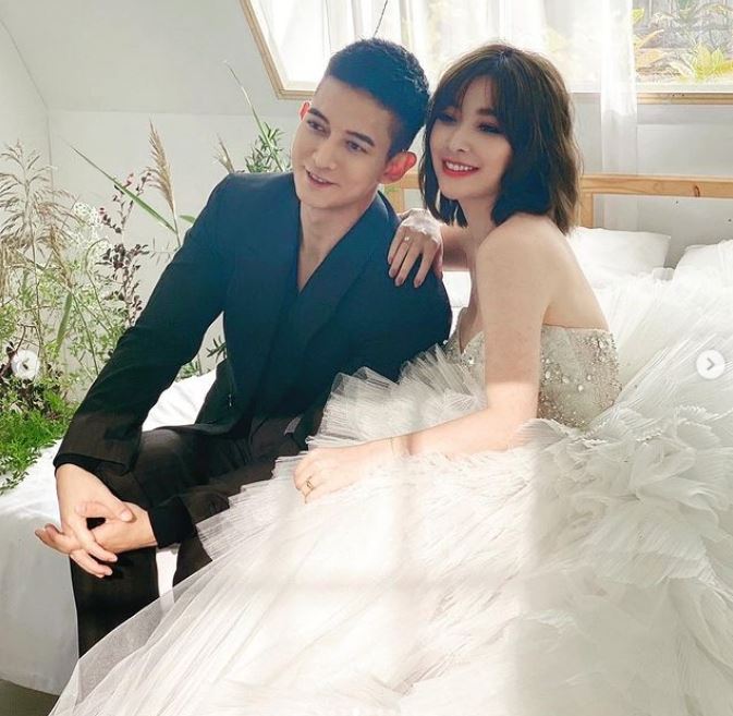 许维恩公开白纱侧拍花絮  王家梁表情成亮点