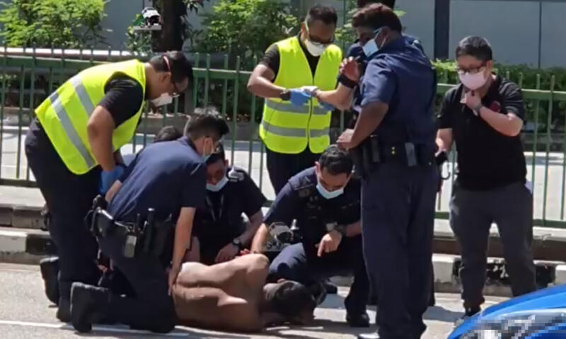 路上闲晃袭警遭电击枪制伏　狂汉监1年29周