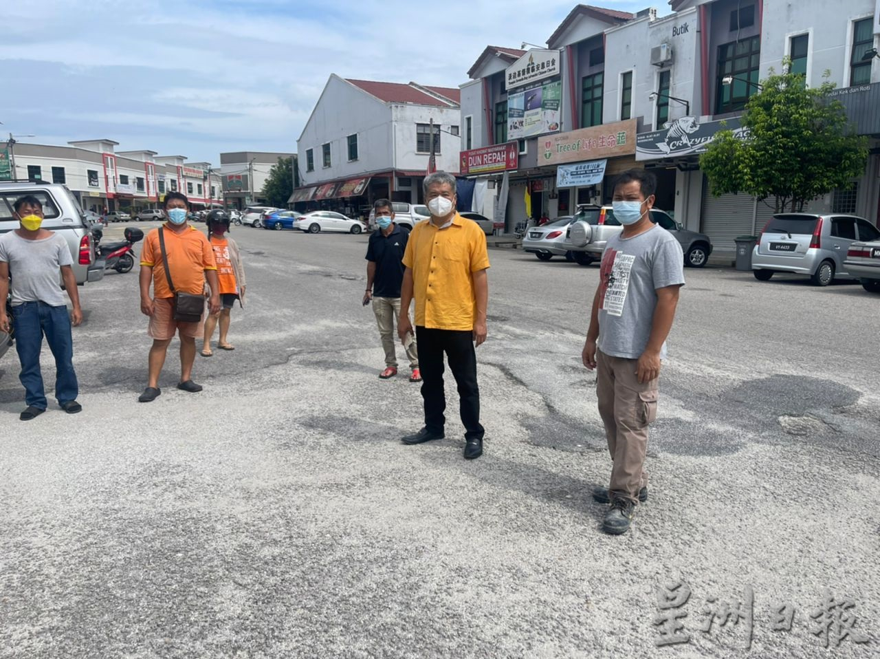 NS淡边/淡边运达花园商业中心路损未修,许金水促威拉班正视问题